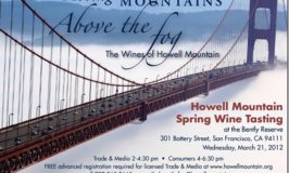Taste the Wines of Howell Mountain at the Bently Reserve in San Franciso, March 21